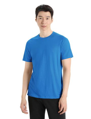 Pánské Tričko Icebreaker Merino Tech Lite II Krátké Sleeve Tee Blankyt | CZ 1785FDNM